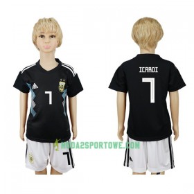 Koszulka Argentyna Icardi 7 Dziecięcy Mistrzostwa Świata 2018 Wyjazdowe Stroje Piłkarskie